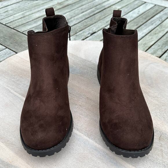 Sonoma Goods For Life® Cilantro Womens Ankle Boots Size 8.5 Cognac Brown New - Picture 14 of 15